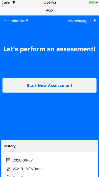 AG5 Assessment screenshot 2
