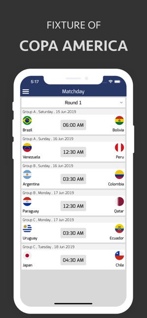 Score for Copa America 2019(圖2)-速報App