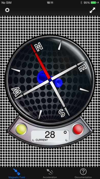 MagnetMeter - 3D Vector Magnetometer and Accelerometer Screenshot 2
