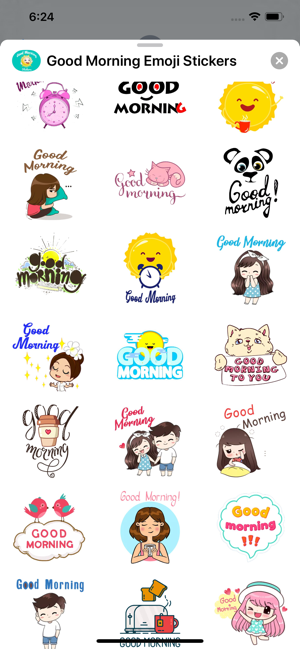 Good Morning Emoji Stickers(圖2)-速報App