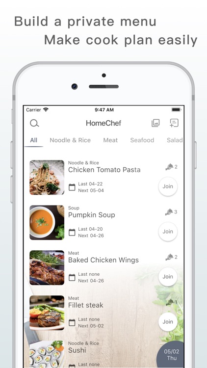 HomeChef - Cooking Schedule
