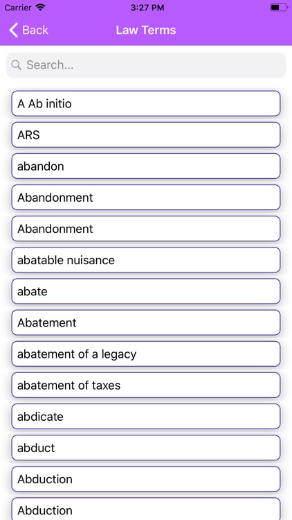 Law Terms With Meaning