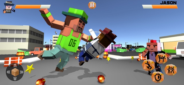 Blocky Police VS Street Gangs, game for IOS