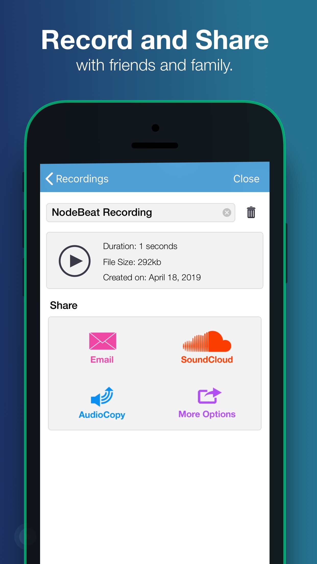 Screenshot do app NodeBeat - Playful Music