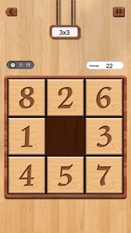 Wood Number Puzzle