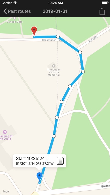 FootMark - Route recorder
