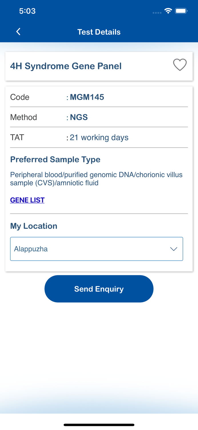 MedGenome Clinician App