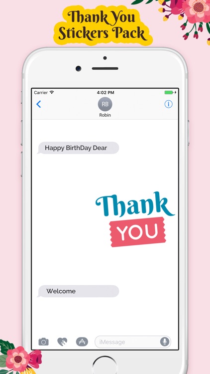 Thank you Greetings Stickers screenshot-3