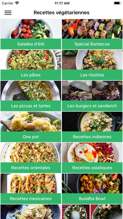 Recettes végétarienne