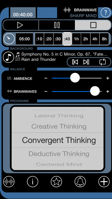 Brain Wave Sharp Mind ™ - 11 Binaural Brainwave Entrainment Programs for Mental Performance Screenshot 4