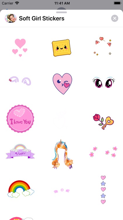 Soft Girl Sweet Cute Stickers screenshot-7