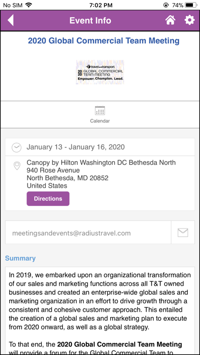 Radius Travel Meetings screenshot 3