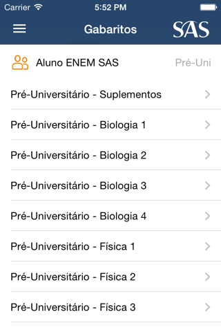 SAS Aluno screenshot 2