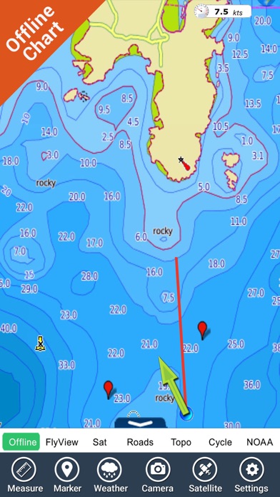 Adriatic sea HD Nautical Chart screenshot 3