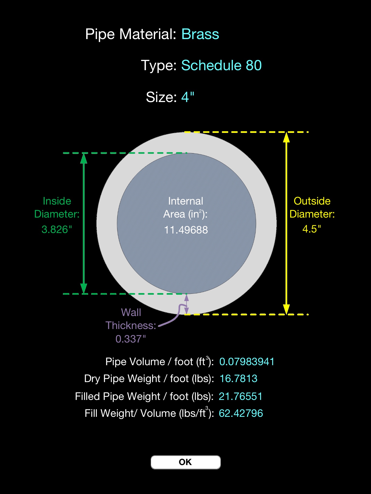 Pipe Calc Elite screenshot 3