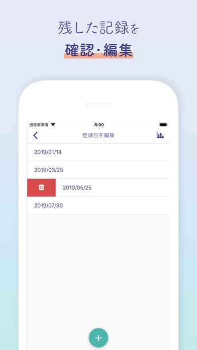 Chekrica Lite - 経過日数表示+ToDoリストのスクリーンショット4 Chekrica Lite - 経過日数表示+ToDoリストのスクリーンショット4
