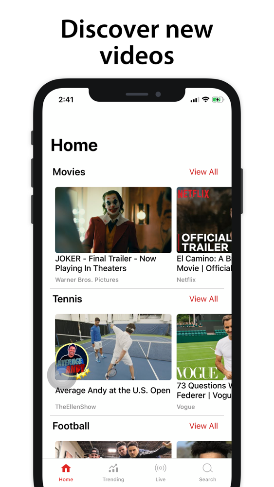 app to watch videos on iphone