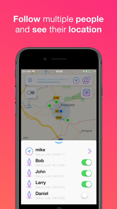 Safe.ai: GPS Phone Tracking Screenshots