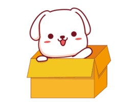 Lovely Puppy Animated Stickers
