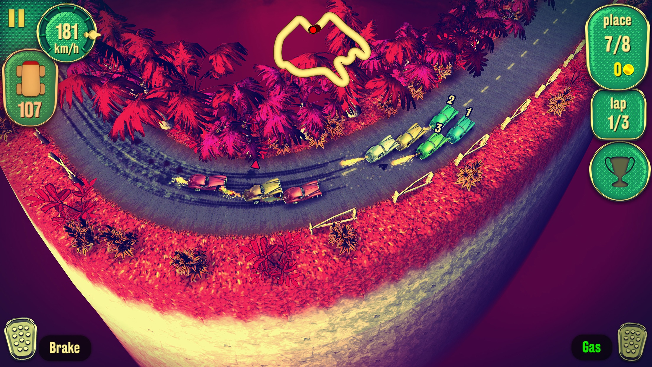 Screenshot do app Vertigo Racing