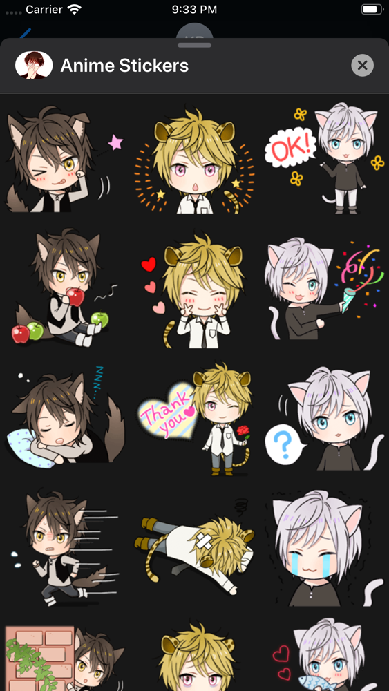 iStickers Anime Stickers App for iPhone Free Download iStickers
