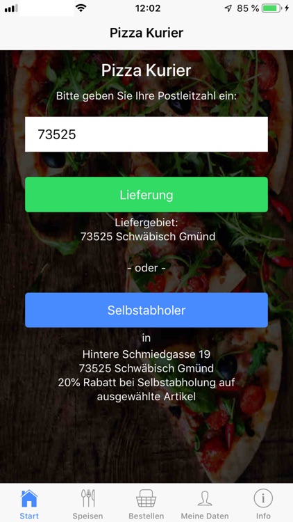 Pizza Kurier Schwäbisch Gmünd