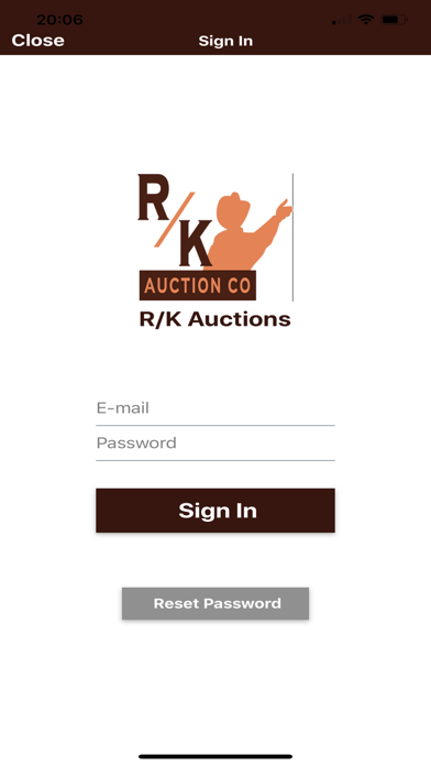 How to cancel & delete RK Auctions from iphone & ipad 1