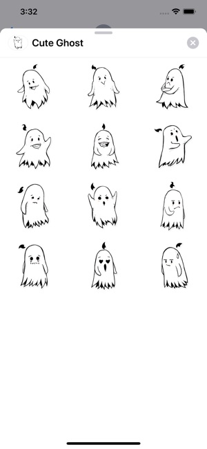 Cute Ghost Sticker Pack