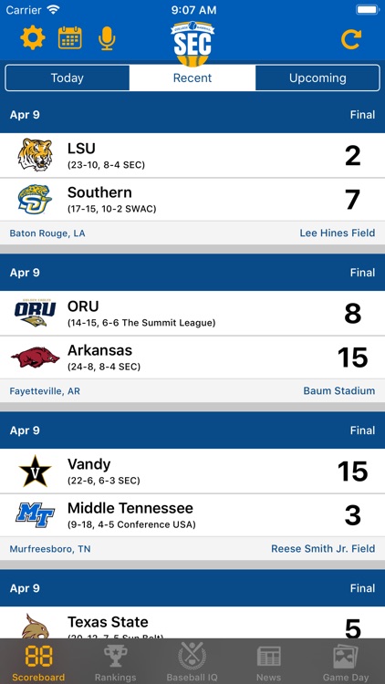 SEC Baseball