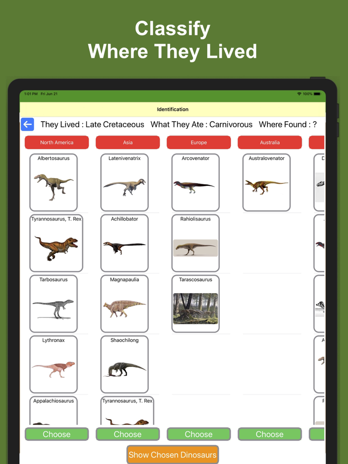 Dinosaur History Timeline