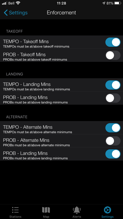 Minimums - METAR/TAF Analysis screenshot 10