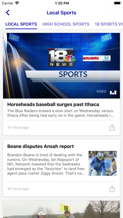 MyTwinTiers WETM 18 Sports App