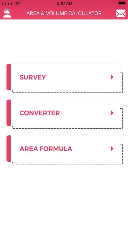 AREA - VOLUME CALCULATOR