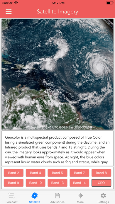 National Hurricane Center Data Screenshot 7