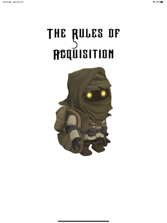 The Rules of Acquisition