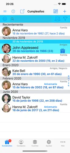 Screenshot 1 BirthdaysPro X iphone