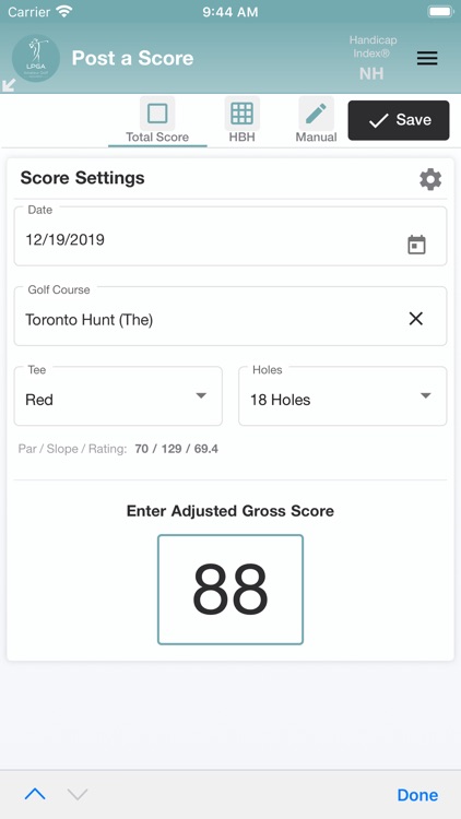 LPGA Amateurs Handicap Service screenshot-3