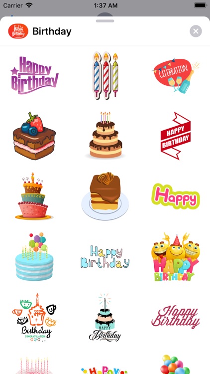 200+ Birthday MEGA Sticker App screenshot-8