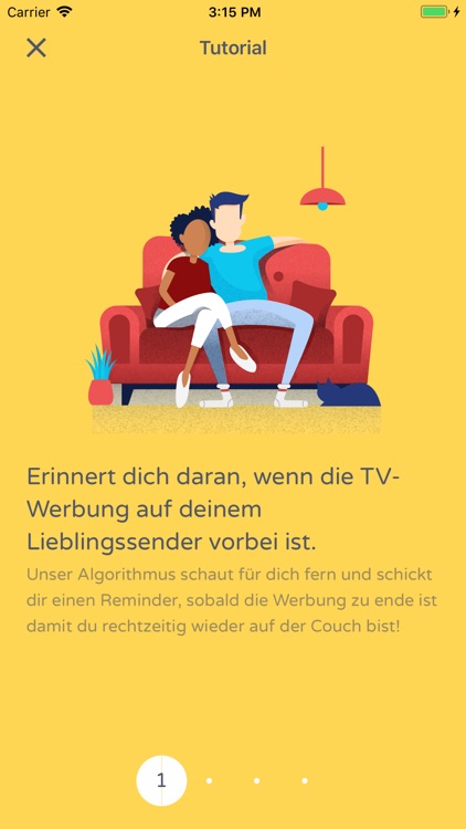 Werbung vorbei