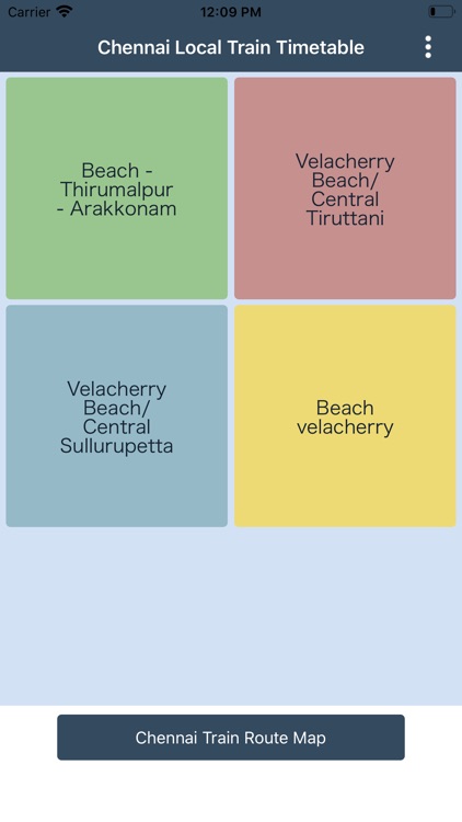 Chennai Local Timetable