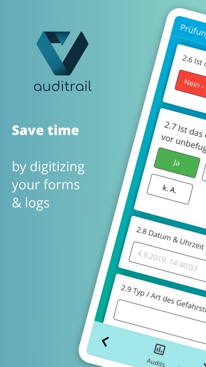 auditrail - digitale Formulare