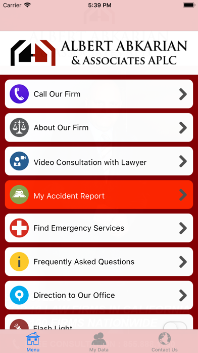 How to cancel & delete Abkarian&Associates Injury App from iphone & ipad 1