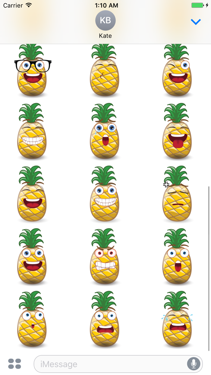 Sticker Me Cool Pineapple