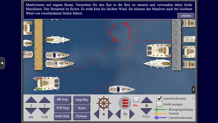 Hafenmanöver Kat Simulation