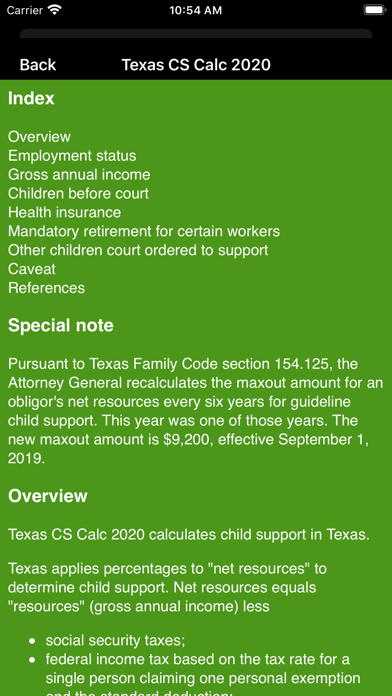 Texas Child Support Calc 2020 screenshot 4