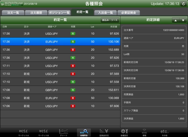 MATRIX TRADER for iPad バーチャル(圖4)-速報App