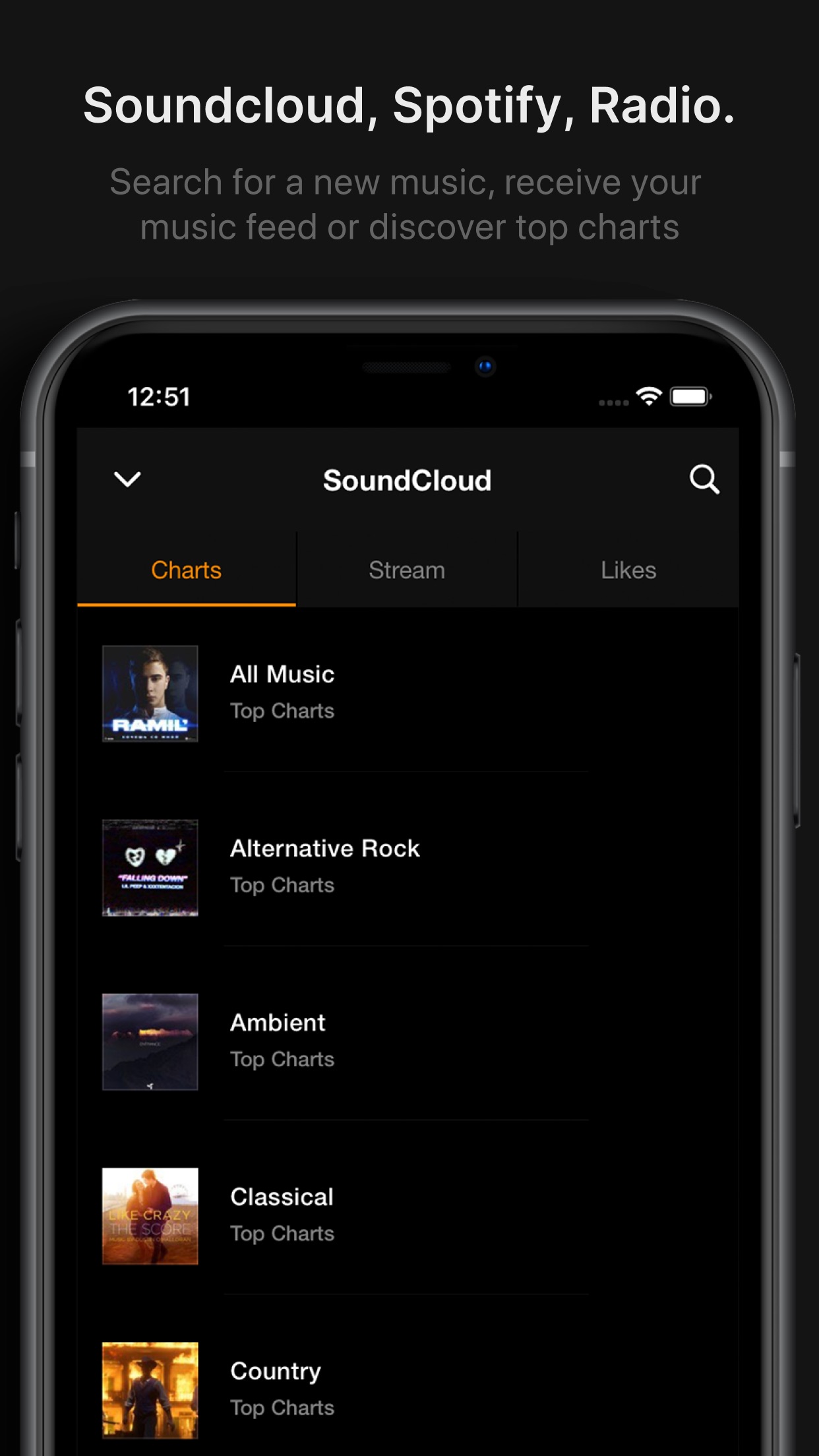 Screenshot do app VOX – MP3 & FLAC Music Player