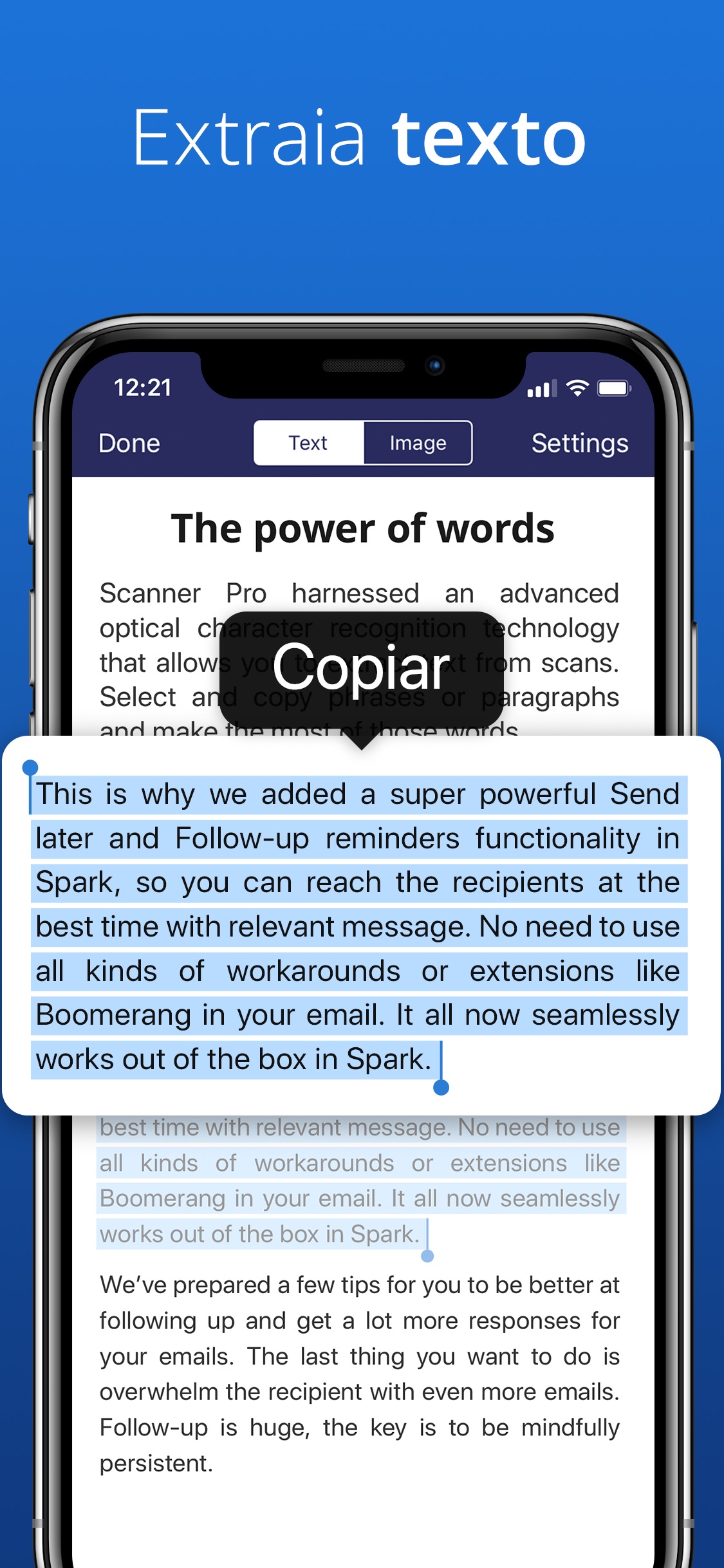Screenshot do app Scanner Pro