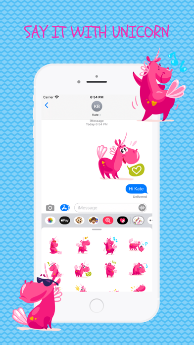 Unicorn Fun Emoji Stickers screenshot 2