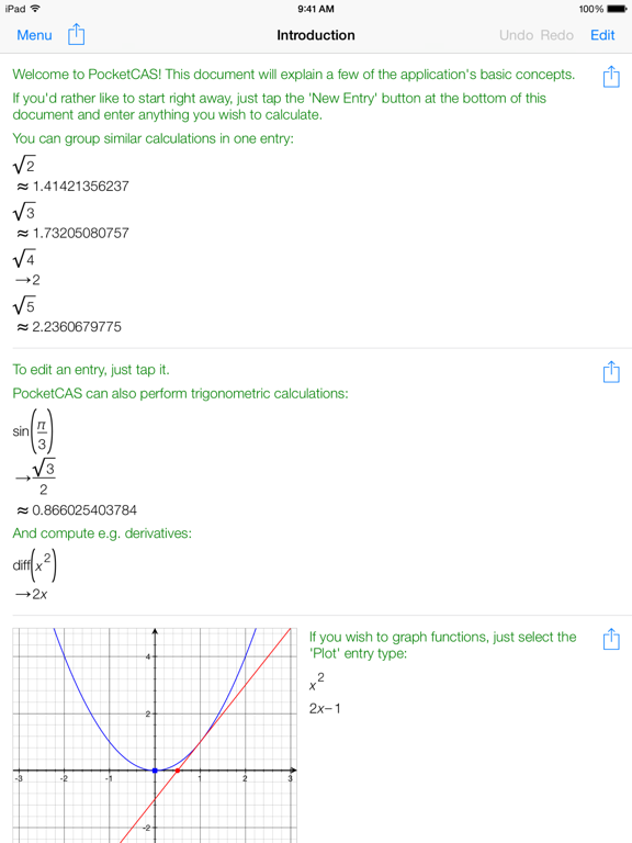 Mathematics with PocketCAS Pro Screenshot 4